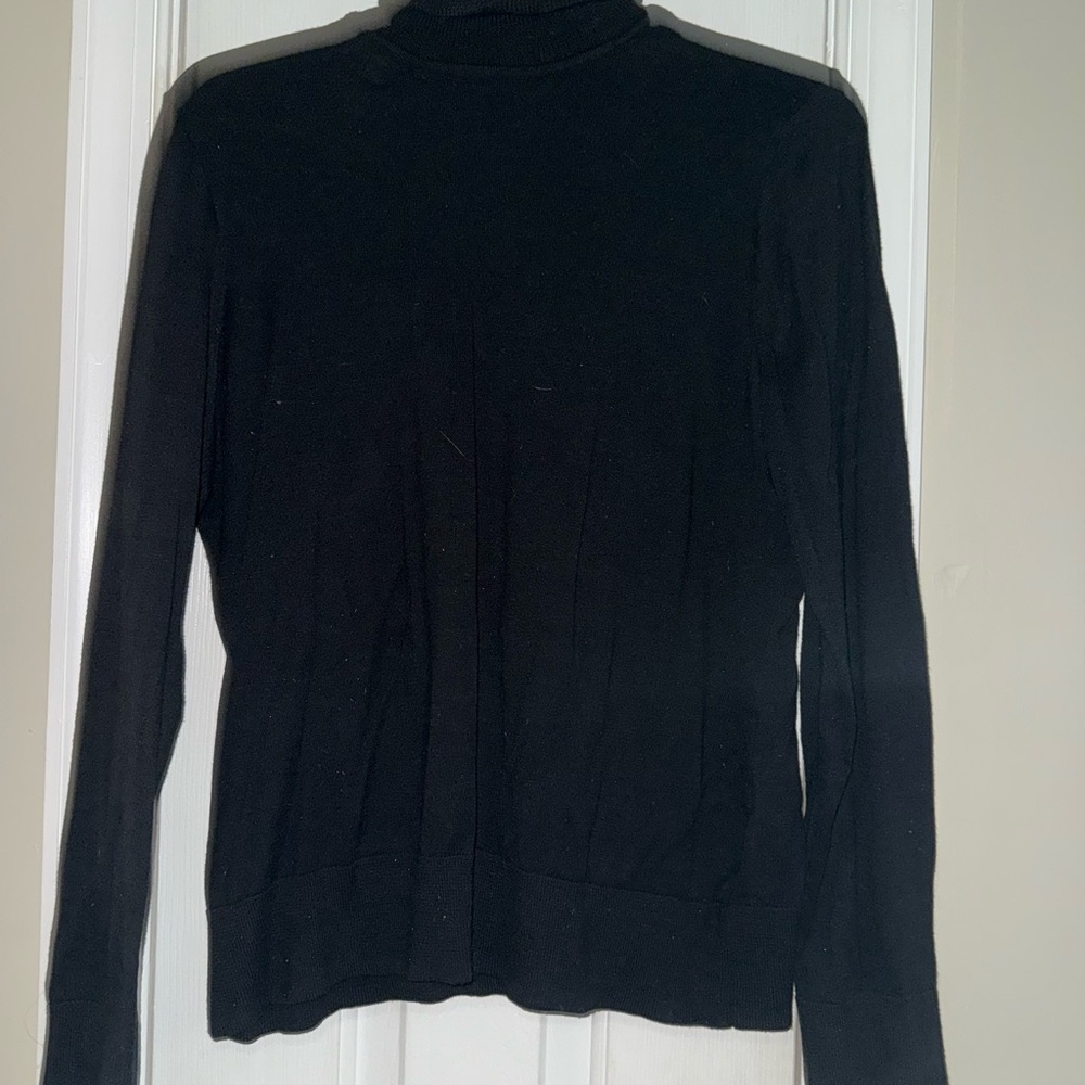 Chaps Black Turtleneck Sweater